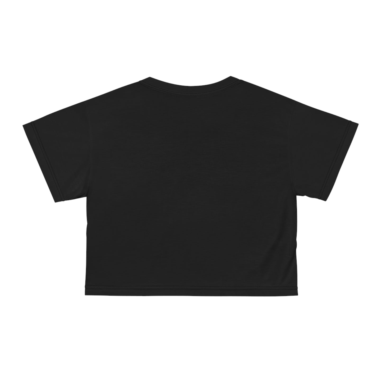 Crop Tee — Curly Brown Doll Graphic Crop Tee (Cute Urban Girl Aesthetic)