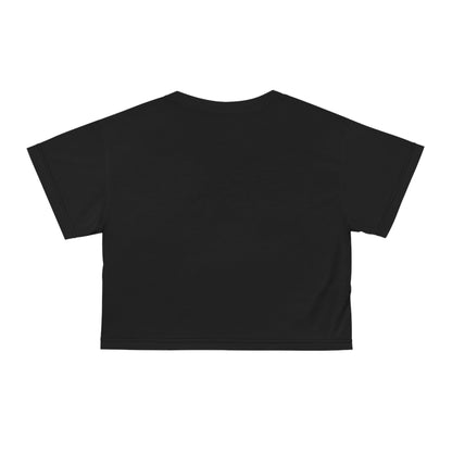Crop Tee — Curly Brown Doll Graphic Crop Tee (Cute Urban Girl Aesthetic)