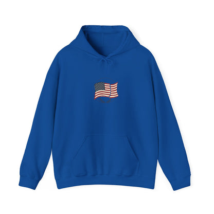American Flag Hoodie – Vintage Waving USA Sweatshirt