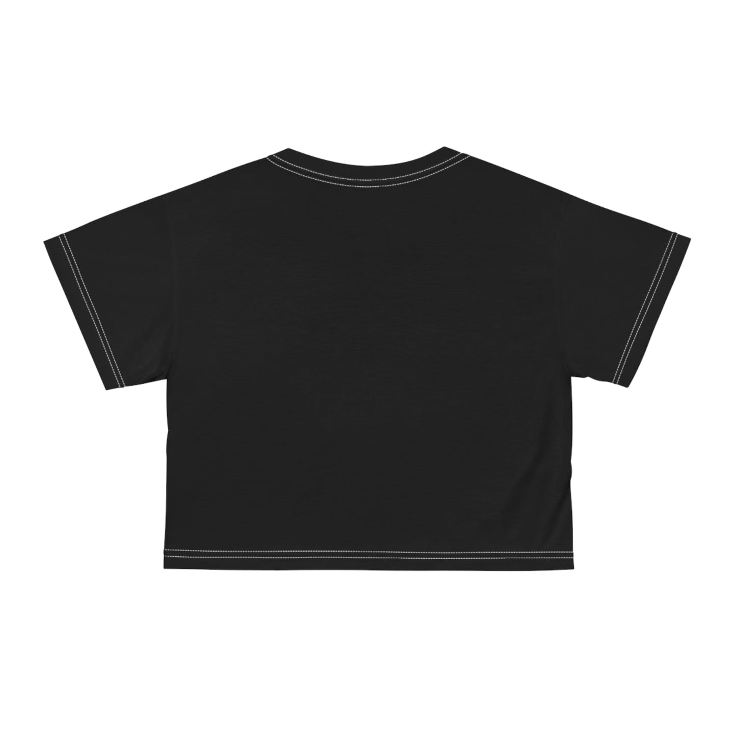 Crop Tee — Curly Brown Doll Graphic Crop Tee (Cute Urban Girl Aesthetic)