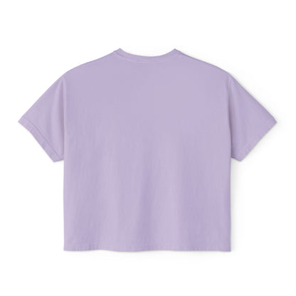 Boss Up Women's Boxy Tee — Retro Pinup Money Hustle Graphic Tee