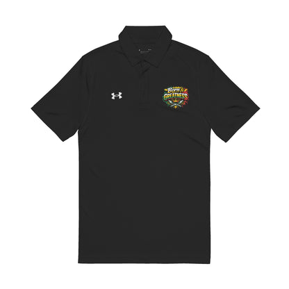 Embroidered White Men's Polo Shirt – Classic Performance Golf Polo