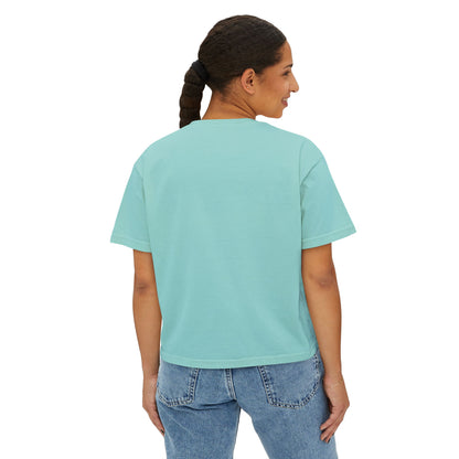 Boss Up Women's Boxy Tee – Empowered Girl Graphic Tee