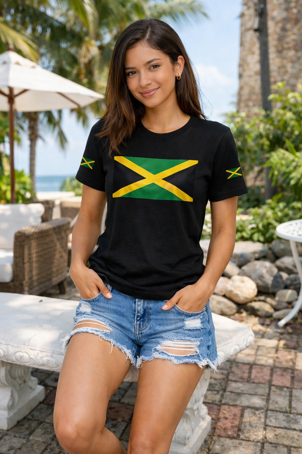 Jamaica Flag T-Shirt – Jamaican Pride Short Sleeve Tee
